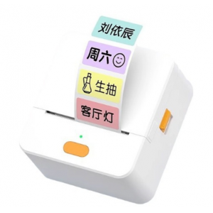 德佟P1标签打印机繁体字姓名贴纸家用热敏连手机不干胶珠 宝标签机